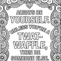 We all say them sometimes. Free Printable Coloring Pages For Adults With Swear Words
