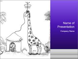 They are most common in southern and eastern africa, but how long is a giraffe's tongue? Giraffe Powerpoint Template Smiletemplates Com