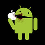 Android Eat Apple Funny Robot Phone Mobile Samsung Smartphone Geek Computer  Digital Art by Finn Matthews - Fine Art America