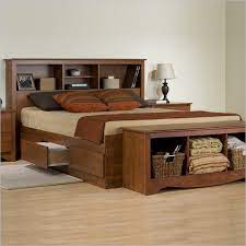Twin xl platform bed with bookcase headboard 3 storage drawers. Prepac Monterey Queen Bookcase Platform Storage Bed In Cherry Headboard Storage Bed Frame With Storage Bed Designs With Storage