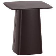 Vitra Medium Leather Side Table In Chocolate Leather By Ronan And Erwan Bouroullec Leather Side Table Side Table Table