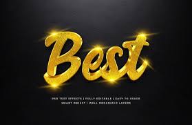 Best Gold 3d Text Style Effect 3d Text Effect Sparkle Text Text Style