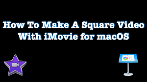 Apps that convert landscape video to square video format often don't crop the original video as intended. How To Create Edit Square Videos In Imovie For Macos Tech Tutorials