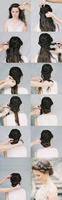 Whether you want elegant braids with unique knots, a braided and twisted bun that sits on top of the head, or a messy braided updo that is thick and loose, this gorgeous yet easy hairstyle idea will stand out in any crowd. Diy Updo Hairstyles Pinterest Folade