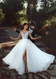 Fast Shipping For Dhl 3 5 Days Online Store Powered By Storenvy White Wedding Dresses Split Wedding Dress Chiffon Wedding Dresses Lace