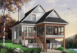 If you plan to build on a sloping lot, consider a. Two Story Lake House Plan