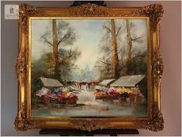 Super Malarstwo Targ Kwiatowy Heinz Jurgen Menzinger 1943 Floral Art Art Painting