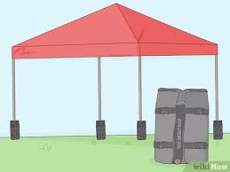 See more ideas about tent weights, tent, diy canopy. 3 Ways To Hold Down A Canopy Tent On Concrete Wikihow