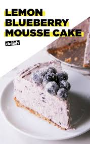 This Dessert Will Have You Begging For Summer Recipe Desserts Mousse Cake Recipe Blueberry Recipes