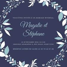 Faire Part De Mariage Gratuit A Imprimer En Ligne Canva