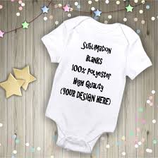 100 Polyester Sublimation Infant Blanks Cpsia Compliant Sublimation Certified Sublimation Blank Sublimation Blanks Sublime Baby Bodysuit