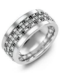 Men S Illusion Black Diamond Wedding Ring Black Diamond Wedding Rings Diamond Wedding Bands Black Diamond Wedding Bands