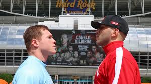 Canelo feints and yildirim tries to reach with a jab. Canelo Alvarez Vs Avni Yildirim Betting Odds Prediction Trends Prop Bets For 2021 Fight Sporting News