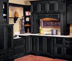 You have never seen such blackness in the. Black Cabinets With Vintage Finishing Technique Decora