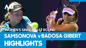 Files are available under licenses specified on their description page. Liudmila Samsonova Vs Paula Badosa Gibert Match Highlights 1r Australian Open 2021 Youtube