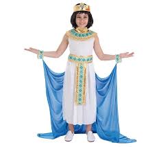 Confezione che comprende il vestito il collare e la cintura. Costume Da Egiziana Nero Per Bambina