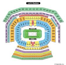 Levis Stadium Santa Clara Ca Seating Chart View