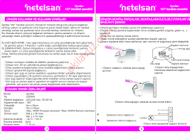 Netelsan Spotter 180 Derece Hareket Sensoru Hareket Sensoru Kullanma Kilavuzu Sayfa 2 Ekilavuz Com