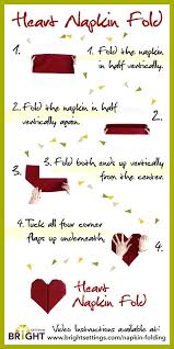 Bird Of Paradise Napkin Fold Meaning 5 Valentine S Day Napkin Folds The Bright Ideas Blog Napkin Folding Napkins Beautiful Napkin Folding