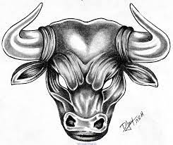 bull tattoos taurus skull coloriage aigle volant