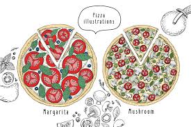 I moved it to the lowest rack in the oven and preheated it to 450°. Pizza Vector Collection In Illustrations On Yellow Images Creative Store