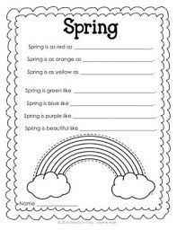 Seasonal Similes By Trendy In Third Teachers Pay Teachers First Grade Writing Writing School Poetry For Kids