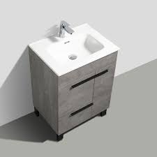 28 best small bathroom ideas with bathtubs. Buy Cbi Gili 28 Inch Grey Oak Modern Bathroom Vanity Ls Gl28 Cg On Concepbaths Com