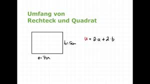 Wie berechnet man den umfang und den flächeninhalt von einem quadrat? Umfang Berechnen Rechteck Und Quadrat Mathematik Einfach Erklart Youtube