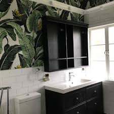 Instead of tiles with their geometric lines, the modern wallpaper designs, that feature. 15 Bathroom Wallpaper Ideas That Bring Personality To Any Space