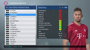 It shows all personal information about the players, including age, nationality, contract. Pes 2019 Bayern Munich Badge Kits Player Faces Stats Pesuniverse V1 Option File Ps4 Youtube