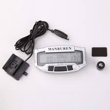 Digital Lcd Display Fahrradcomputer Radfahren Fahrrad Kilometerzahler Mit Grune Hintergrundbeleuchtung Thermometer Uhr Und Stoppuhr Etc Horloge Ordinateur