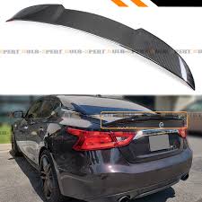 Details About For 2016 19 Nissan Maxima 8th Highkick Duckbill Carbon Fiber Trunk Spoiler Wing