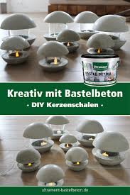 Diy Deko Garten Beton In 2020 Basteln Mit Beton Selber Machen Mit Beton Weihnachtdeko Basteln