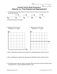 Motion maps and position vs. Constant Velocity Model Worksheet 4 Fill Online Printable Fillable Blank Pdffiller