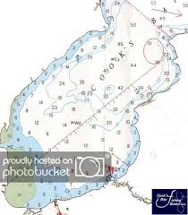 depth chart for cooks bay cooks bay fishing board