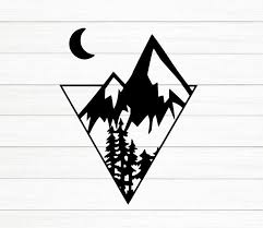 Mountain Svg Mountains Decal Svg For Cricut Svg For Etsy In 2021 Mountain Svg Cricut Projects Vinyl Mountain Decal