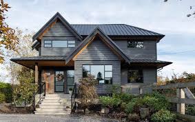 House siding doesn't have to be bold or bright in color to be attractive. Black House The Beauty Of Black Siding Gambrick