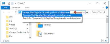 So, if you are wondering where these files are located on your system, then here we are going to mention it all. How To Import And Export Signatures In Microsoft Outlook
