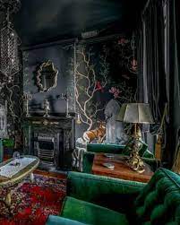 This Uk Home S Dark Vibrant Eclectic Glam Look Is Our New Favorite Style Fantasy Rooms Aesthetic Bedroom Witch Room