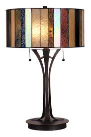 Rustic end table lamps for living room. Tiffany Style Table Lamp Stained Glass Blue White Beige Brown Modern Lighting Rustic Desk Bedroom End