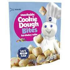 It's usually sold refrigerated, but some varieties can be found frozen. Pillsbury Snackable Birthday Cake Cookie Dough Poppins 8 Oz Premium Desserts Meijer Grocery Pharmacy Home More