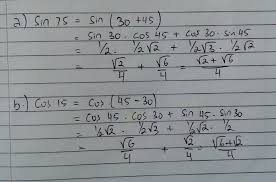Soal identitas trigonometri penjumlahan dan selisih dua sudut. Dengan Menggunakan Rumus Penjumlahan Dan Selisih Dua Sudut Tentukan Nilai Dari Sin 75 B Cos 15 Brainly Co Id
