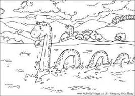 Loch Ness Monster Colouring Page Monster Coloring Pages Colouring Pages Loch Ness Monster