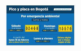 El pico y placa bogota se divide por semana y cada mes es diferente, en las siguientes tablas te mostramos el pico y placa del primer semestre del para todos los ciudadanos pilotos y dueños de vehículos es importante valorar y muy presente el dia de hoy el pico y placa bogota según su. Cambio De Pico Y Placa En Bogota Barranquilla Medellin Y Cali Bogota Eltiempo Com