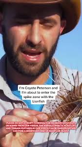I'm entering the spike zone with none other than the LIONFISH #venomous  #lionfish #spike #coyotepeterson