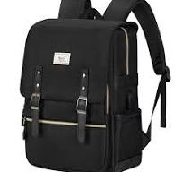 Amazon.com: Bolsa universitaria unisex para laptop de hasta 15.6 pulgadas,  mochila escolar impermeable, mochila escolar (AllBlackWithUSB) : ...