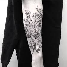 Black And White Daisy Tattoo Sleeve Image Result For Wildflower Tattoo Wildflower Tattoo Tattoos Floral Tattoo Sleeve