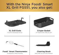 Basic of ninja foodi smart xl grill. Buy Ninja Fg551 Foodi Smart Xl 6 In 1 Indoor Grill With 4 Quart Air Fryer Roast Bake Dehydrate Broil And Leave In Thermometer With Extra Large Capacity And A Stainless Steel Finish Online In Turkey