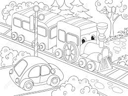 Discover over 1742 of our best selection of 1 on aliexpress.com with. Cartoon Train Train And Car Coloring Book For Children Cartoon Royalty Free Cliparts Vectors And Stock Illustration Image 77739042