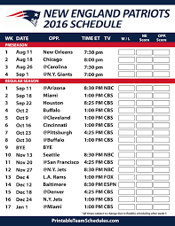 New England Patriots Schedule 2016 17 Dallas Cowboys Dallas Cowboys Schedule New England Patriots Schedule